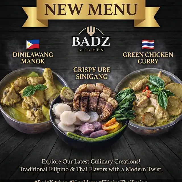 New Menu: Dinilawang Manok, Crispy Ube Sinigang, Green Chicken Curry